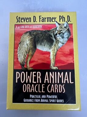 Power Animal Oracle Cards Steven Farmer Hay House Spirit Guides 44 Deck w. Book